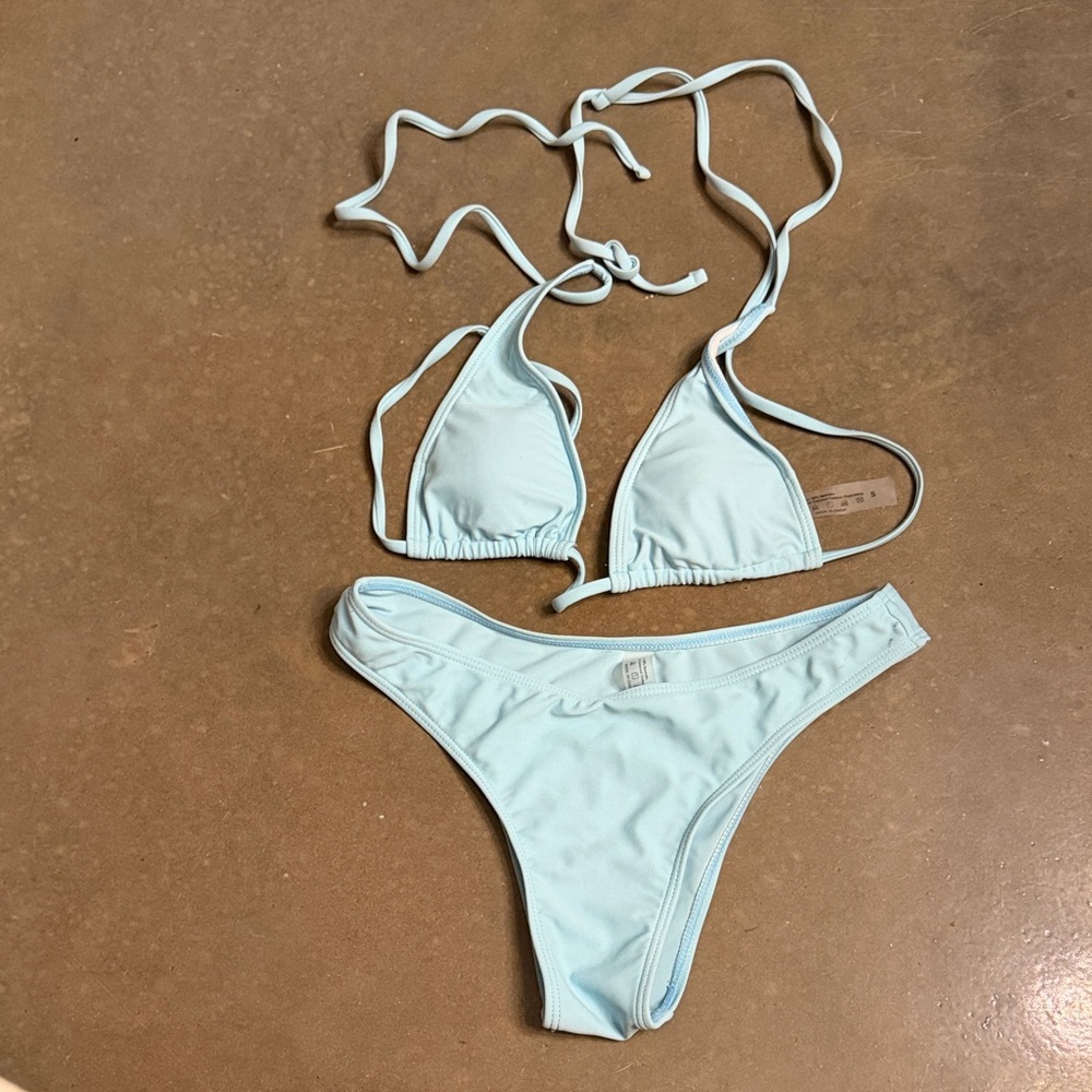 SHEIN Light Blue Swim One Piece